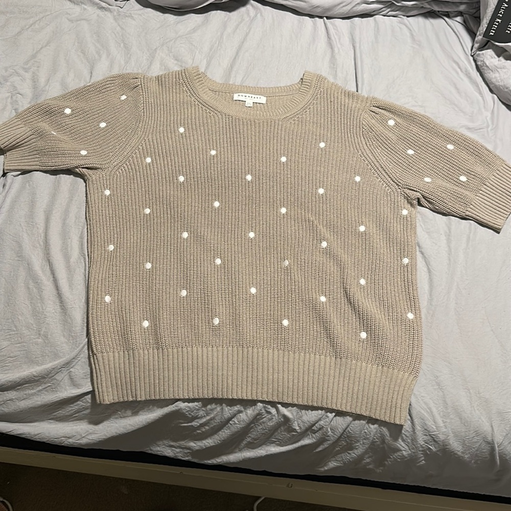Tan Sweater from Downeast